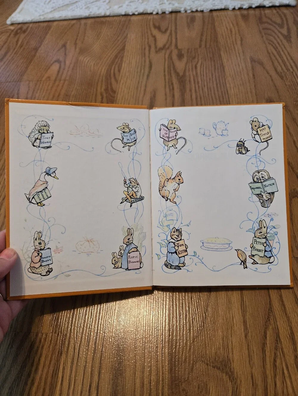 Vintage 1989 The Tale Of Squirrel Nutkin By Beatrix Potter Hardcover Book Kids